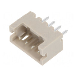 Conector cablu-placă soclu tată DF13 1,25mm 4 PIN THT drept | Electronic-mag.ro | Componente Electronice