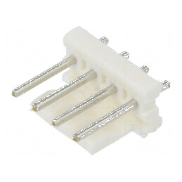 Conector cablu-placă soclu MTA-156 3,96mm PIN 4 THT | Electronic-mag.ro | Componente Electronice