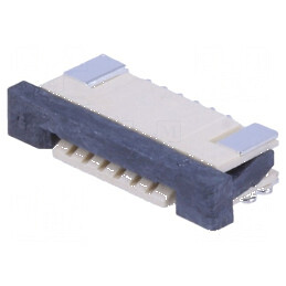 Conector FFC/FPC orizontal PIN 6 ZIF SMT 30mΩ | Electronic-mag.ro | Componente Electronice