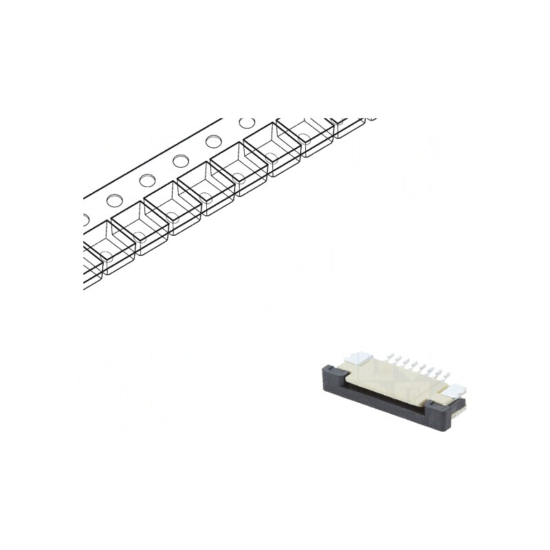 Conector FFC/FPC orizontal 8 PIN ZIF SMT cositorit 30mΩ | Electronic-mag.ro | Componente Electronice Conector FFC/FPC orizontal 8 PIN ZIF SMT cositorit 30mΩ | Electronic-mag.ro | Componente Electronice