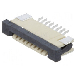 Conector FFC/FPC orizontal ZIF 8 pini SMT cositorit 30mΩ | Electronic-mag.ro | Componente Electronice