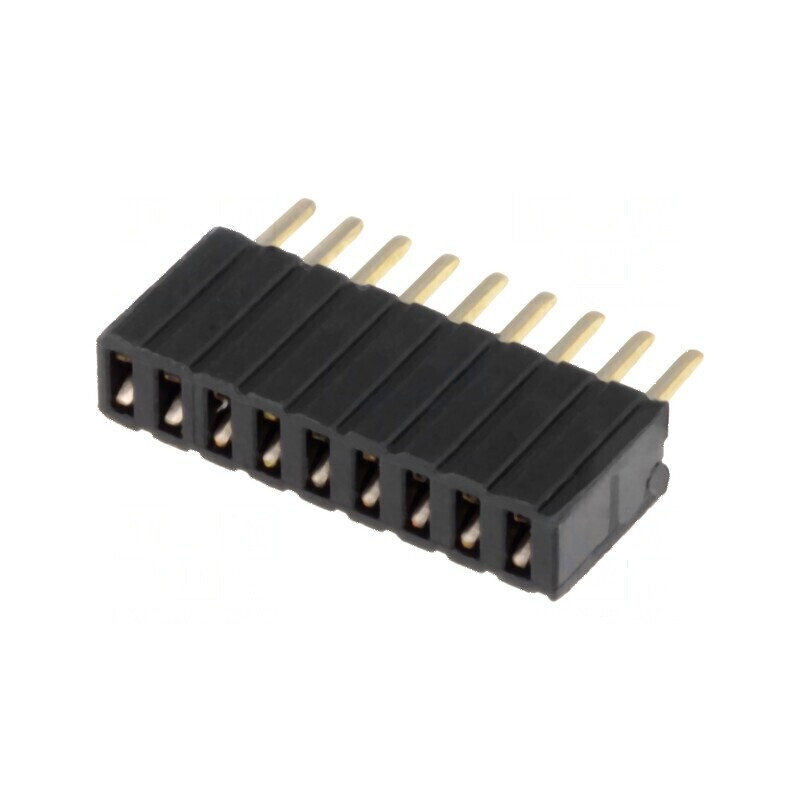 Conector şiruri pini soclu mamă 9 PIN 1,27mm THT 1x9 | Electronic-mag.ro | Componente Electronice