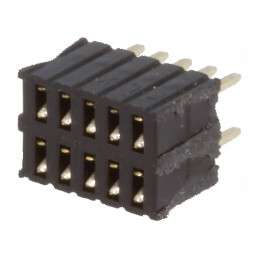 Conector şiruri pini soclu mamă 10 pini 1,27mm THT 2x5 | Electronic-mag.ro | Componente Electronice