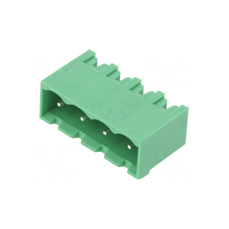 Regletă de conexiuni deconectabilă 5,08mm 4 piste tată | Electronic-mag.ro | Componente Electronice