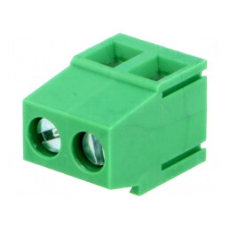 Regletă de conexiuni pentru PCB 90° 5mm, 2 piste 2,5mm² | Electronic-mag.ro | Componente Electronice