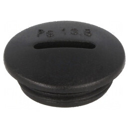 Capac de protecție PG13,5 IP54 poliamidă neagră 6mm | Electronic-mag.ro | Componente Electronice