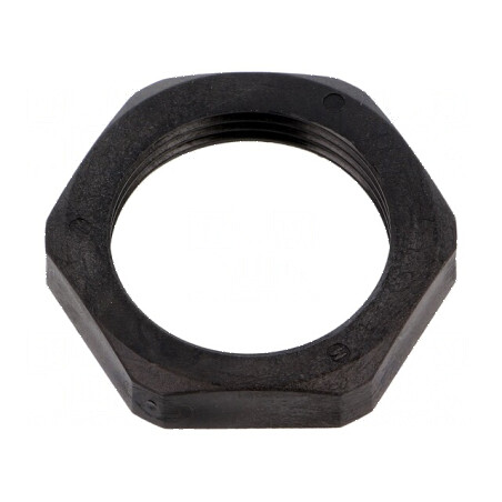 Piuliță M25 poliamidă 6,5mm Cheie 32mm neagră -40÷100°C | Electronic-mag.ro | Componente Electronice