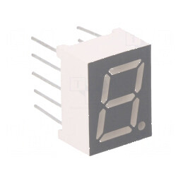 Afişaj LED 7 segmente 9,9mm 1 roşie 30÷60mcd | Electronic-mag.ro | Componente Electronice