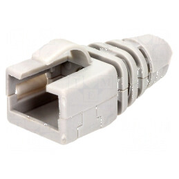 Protecție mufă RJ45 gri deschis pentru rețea | Electronic-mag.ro | Componente Electronice