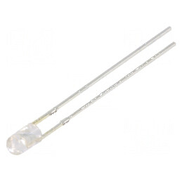 LED 3mm Albastru 1560-2180mcd 30° Convex | Electronic-mag.ro | Componente Electronice