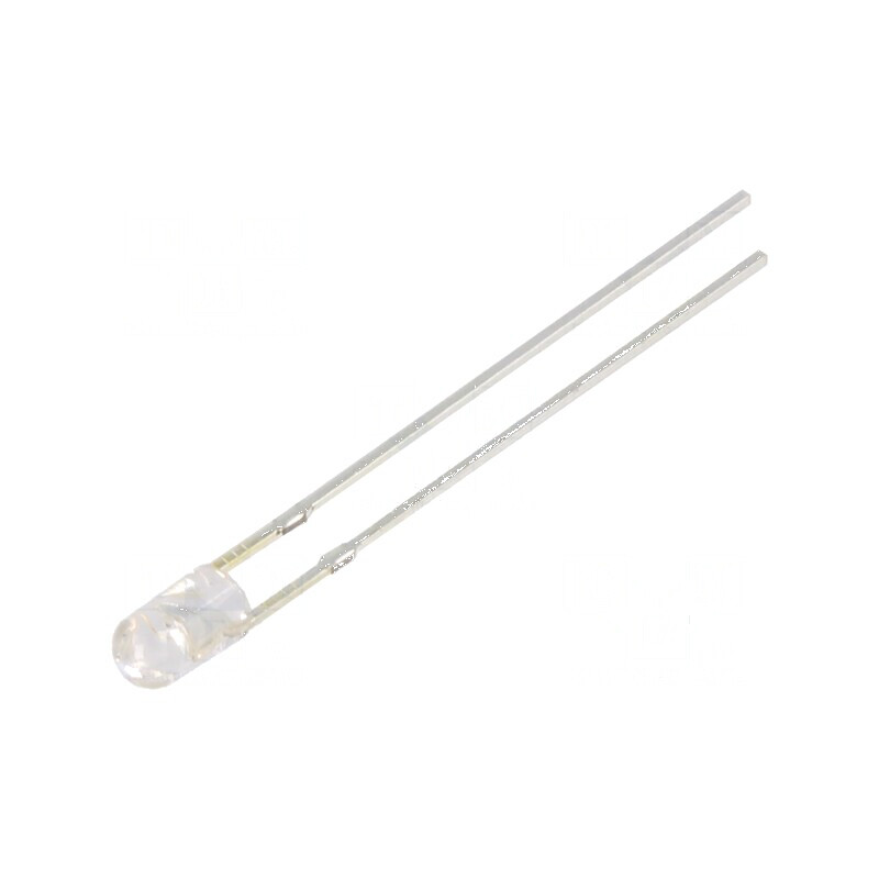 LED 3mm Albastru 1560-2180mcd 30° Convex | Electronic-mag.ro | Componente Electronice