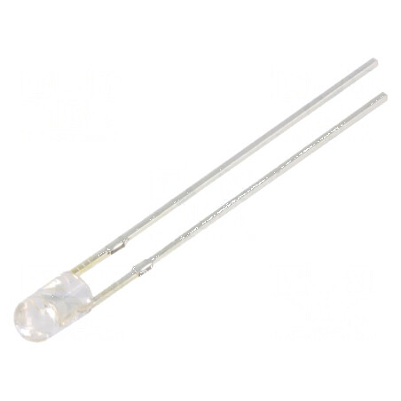 LED 3mm Albastru 1560-2180mcd 30° Convex | Electronic-mag.ro | Componente Electronice