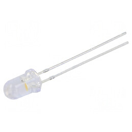 LED 5mm Alb Cald 25000mcd 15° Convex 3-5VDC | Electronic-mag.ro | Componente Electronice