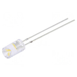 LED 5mm Alb Cald Clipitor 330-500mcd 120° 2-5V | Electronic-mag.ro | Componente Electronice