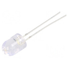 LED 8mm Alb Cald 7000mcd 30° Convex 20V | Electronic-mag.ro | Componente Electronice