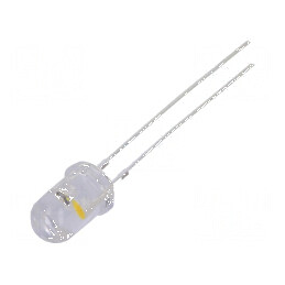 LED 5mm alb cald clipitor 7000-8400mcd 30° 20mA | Electronic-mag.ro | Componente Electronice