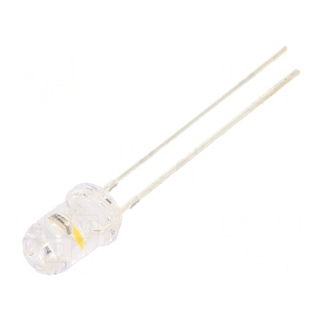 LED 5mm alb cald cu clipire 7000-8400mcd 30° 20mA | Electronic-mag.ro | Componente Electronice