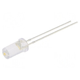 LED 5mm alb cald 1120÷1560mcd 100° plat | Electronic-mag.ro | Componente Electronice