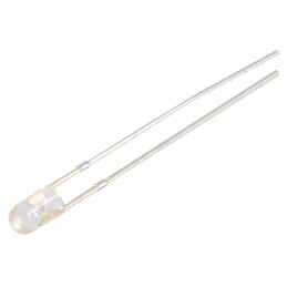 LED 3mm portocalie 2180-3000mcd 30° convex | Electronic-mag.ro | Componente Electronice