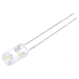LED 5mm alb rece clipitor 330-500mcd 120° 2-5V | Electronic-mag.ro | Componente Electronice