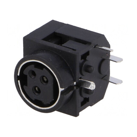 Conector alimentare DC soclu mamă 3 PIN THT 30VDC | Electronic-mag.ro | Componente Electronice