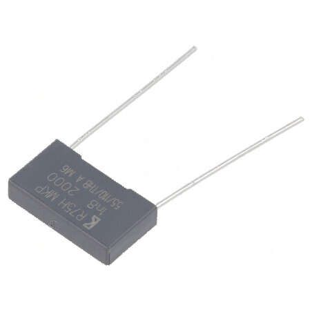 Condensator polipropilenă R75 1,8nF 18x4x10mm THT ±5% | Electronic-mag.ro | Componente Electronice