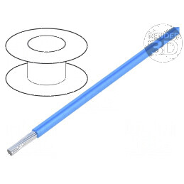 Cablu TLYc litat 0,22mm2 PVC albastru 150V 500m Clasa 5 | Electronic-mag.ro | Componente Electronice