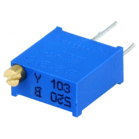 Potenţiometru 10kΩ 500mW THT Multitură | Electronic-mag.ro | Componente Electronice