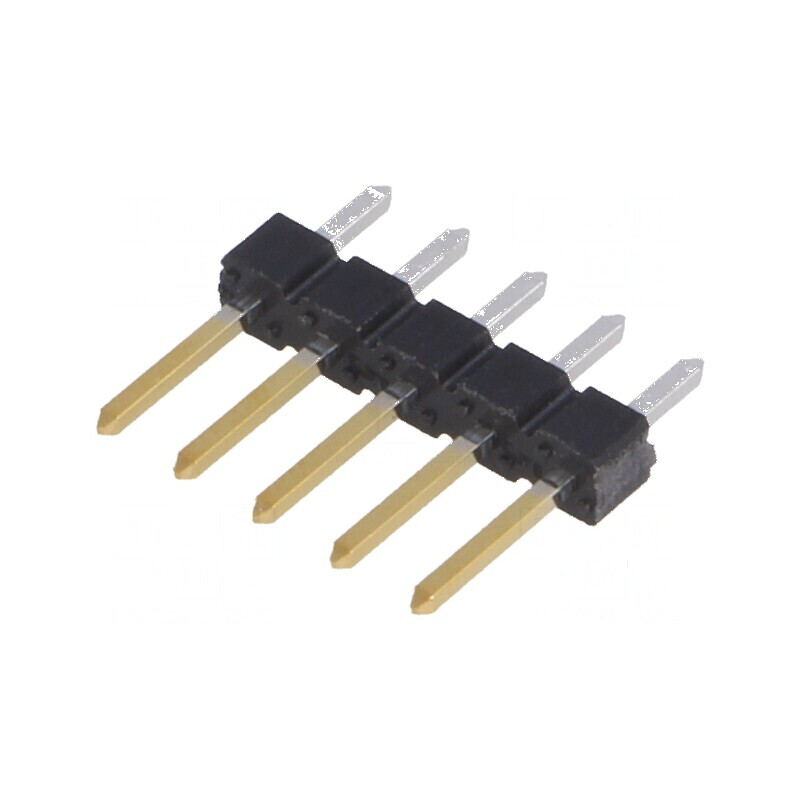 Conector BERGSTIK 5 pini drept THT | Electronic-mag.ro | Componente Electronice