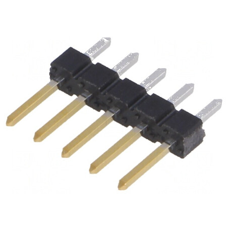 Conector BERGSTIK 5 pini drept THT | Electronic-mag.ro | Componente Electronice