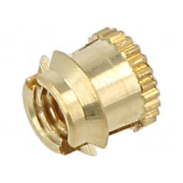 Adaos filetat din alamă M3 pentru plastic BN 1049 | Electronic-mag.ro | Componente Electronice