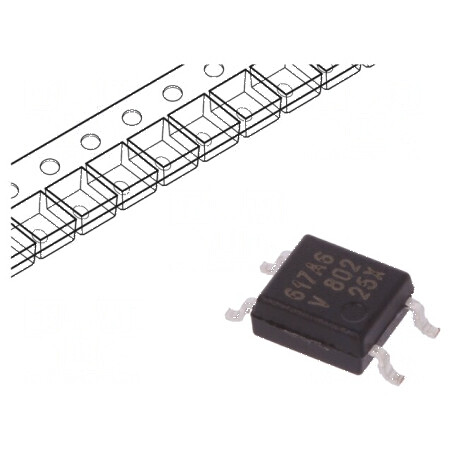 Optocuplor SMD 1 Canal, 3.75kV Izolație, 80V Uce | Electronic-mag.ro | Componente Electronice