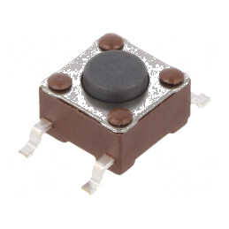 Microîntrerupător TACT SPST-NO 0,05A/24VDC SMT | Electronic-mag.ro | Componente Electronice