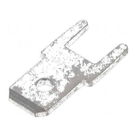 Terminal plat 4,8mm 0,8mm THT bronz cositorit drept | Electronic-mag.ro | Componente Electronice