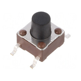 Microîntrerupător TACT SPST-NO 0,05A/24VDC SMT | Electronic-mag.ro | Componente Electronice