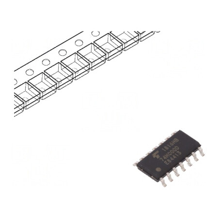 IC digital NAND 4 canale 2 intrări C²MOS SMD SO14 2÷6VDC -40÷125°C | Electronic-mag.ro | Componente Electronice