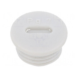 Capac de protecție PG7 IP56 poliamidă gri deschis cu filet PG | Electronic-mag.ro | Componente Electronice