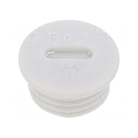 Capac de protecție PG7 IP56 poliamidă gri deschis cu filet PG | Electronic-mag.ro | Componente Electronice