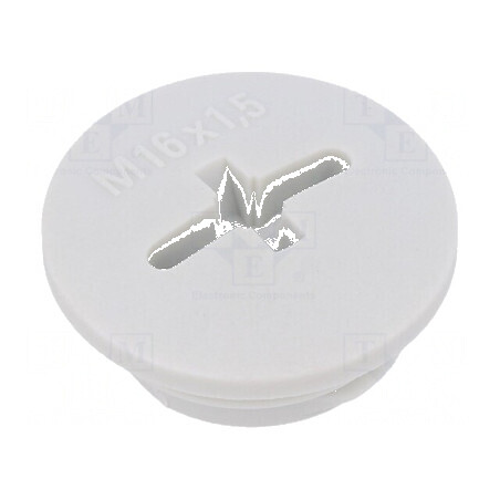 Capac de protecţie M16 1,5 IP56 poliamidă neagră 6mm | Electronic-mag.ro | Componente Electronice