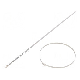 Colier de strângere din oțel inoxidabil AISI 304, 360mm x 4,6mm | Electronic-mag.ro | Componente Electronice