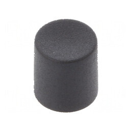 Buton rotativ glisor negru Ø8,2x8,9mm din poliamidă | Electronic-mag.ro | Componente Electronice