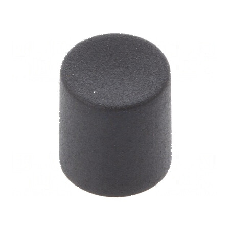 Buton rotativ glisor negru Ø8,2x8,9mm din poliamidă | Electronic-mag.ro | Componente Electronice