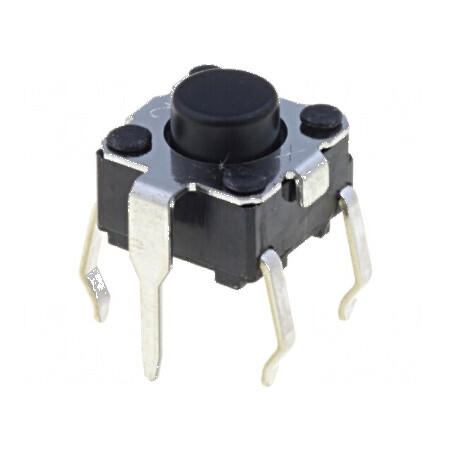 Microîntrerupător TACT SPST-NO 0,05A/24VDC THT | Electronic-mag.ro | Componente Electronice