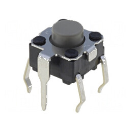 Microîntrerupător TACT SPST-NO 0,05A/24VDC THT | Electronic-mag.ro | Componente Electronice