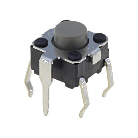Microîntrerupător TACT SPST-NO 0,05A/24VDC THT | Electronic-mag.ro | Componente Electronice