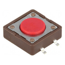 Microîntrerupător TACT SPST-NO 0,05A/12VDC SMT | Electronic-mag.ro | Componente Electronice