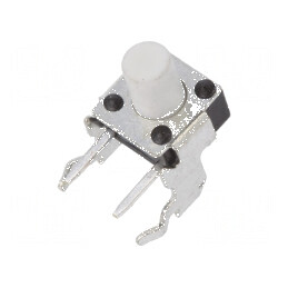 Microîntrerupător TACT SPST-NO 0,05A/24VDC THT | Electronic-mag.ro | Componente Electronice