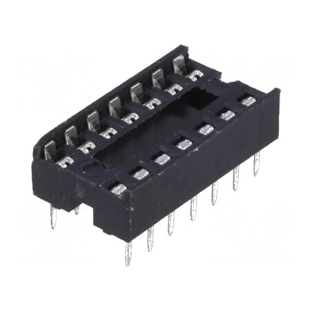 Soclu DIP14 7,62mm THT pentru circuite integrate, Raster 2,54mm | Electronic-mag.ro | Componente Electronice