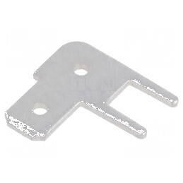 Terminal plat 4,8mm 0,8mm tată THT alamă cositorită | Electronic-mag.ro | Componente Electronice