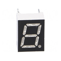 Afișaj LED 7 segmente 9,9mm roșu 0,39 Nr.car: 1 | Electronic-mag.ro | Componente Electronice